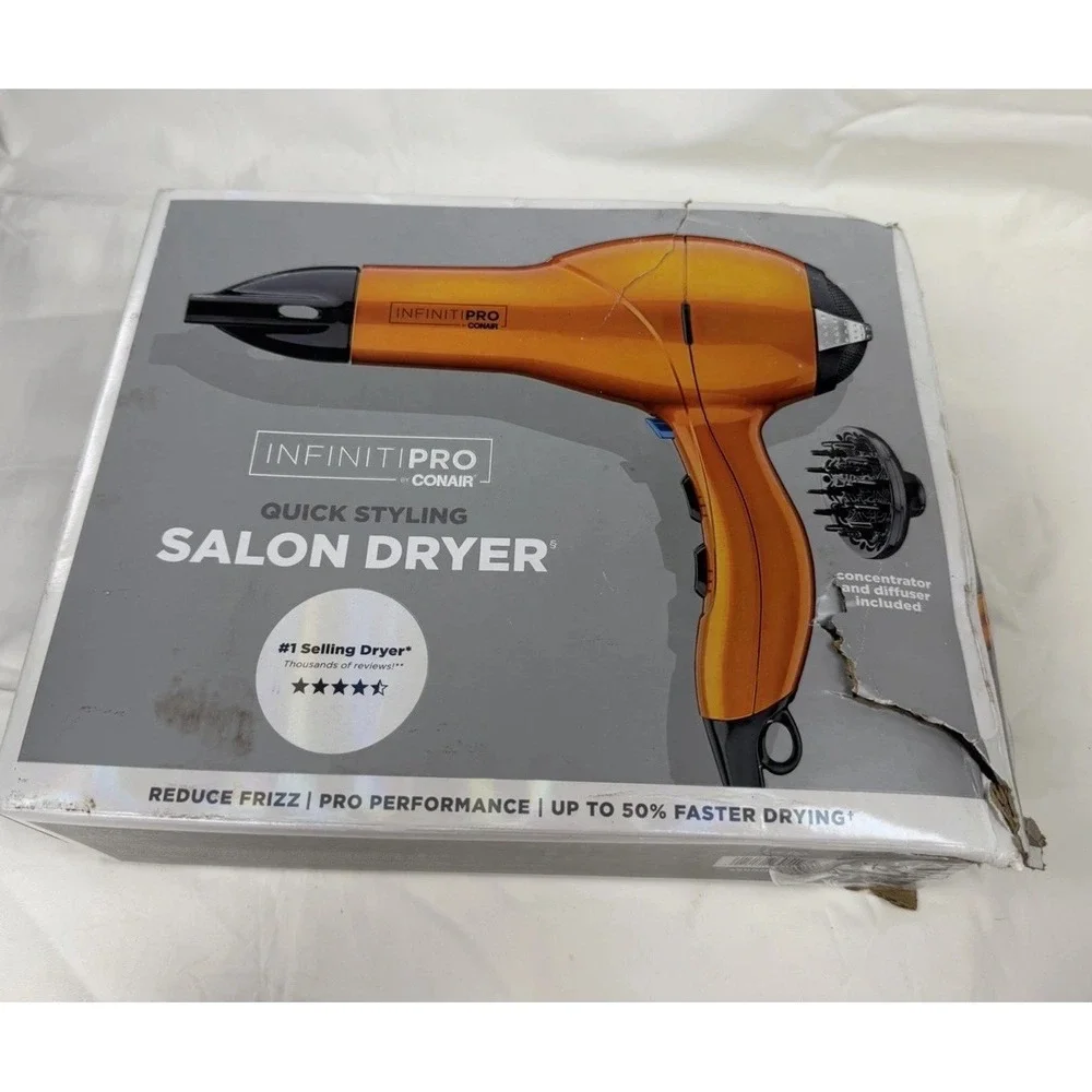 InfinitiPRO by Conair Ionic Quick Styling Salon Hair Dryer - Orange